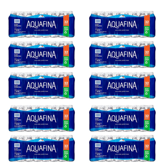 Aquafina Purified Drinking Water (16.9 oz., 32 pk.)TOTAL 320 BOTTLES